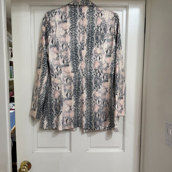 New with Tags Joseph Ribkoff Jacket Grey, Pink & White sz M - Picture 5 of 9